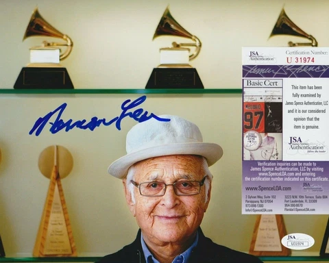 Norman Lear Signed 8x10 Photo JSA COA #U31974 All in the Family Sanford and Son Cover