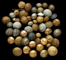Collection of Vintage French Military Uniform Buttons