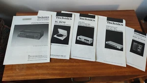 Job Lot 30 Vintage HiFi User Manuals Technics Sony Pioneer etc - Picture 1 of 6