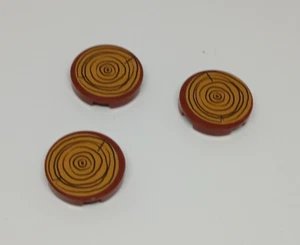 LEGO : 3x Tuile ronde 2 x 2 rondin de bois - Réf 14769pb508 - Set 41703 - Imagen 1 de 1