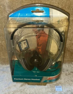 LOGITECH PREMIUM STEREO PC HEADSET W/ NOISE CANCELLING MICROPHONE NEW OLD STOCK - Zdjęcie 1 z 6