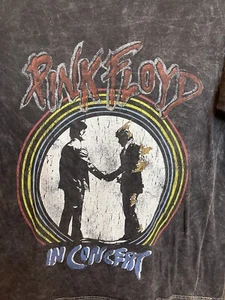 Camiseta Retro Hombres Gris Pink Floyd in Concert AC/DC Tour Merch-Pequeña - Imagen 1 de 6