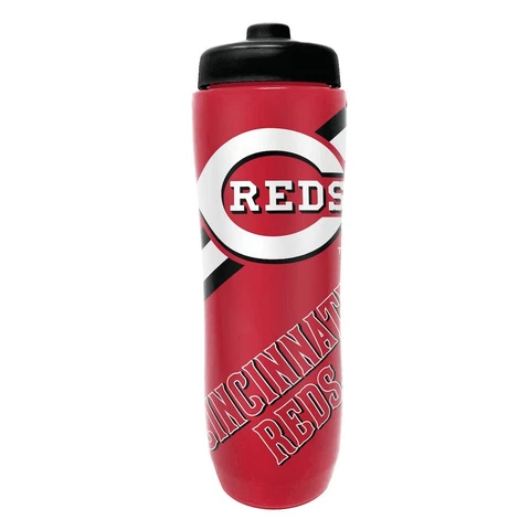 Cincinnati Reds 32oz Squeezy Water Bottle, MLB Licensed BPA Free Cover