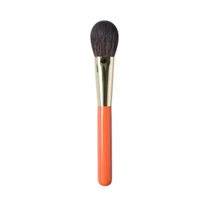 Soft Blue Squirrel Goat Hair Flat Round Blush Brush Hand Crafted Makeup Brush - Picture 1 of 7