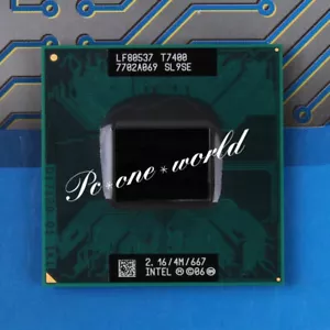 Intel Core 2 Duo T7400 SL9SE 2.16 GHz 667MHz Socket PBGA479 CPU Processor - Picture 1 of 4