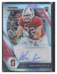 Walker Little 2020 Panini Draft Picks Hyper Prizm RC Auto Rookie NFL Stanford SP - Foto 1 di 2