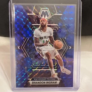 2022-23 Panini Mosaic Blue Mosaic Prizm #61 Brandon Ingram 096/199 - Picture 1 of 2