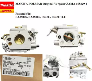 MAKITA® DOLMAR Original Vergaser ZAMA 168829-1 EA3500S EA3501S PS35C PS35CTLC - Bild 1 von 10