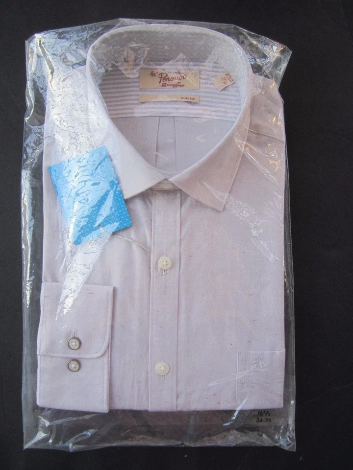 NUEVO NUEVO CON ETIQUETAS PENGUIN MUNSINGWEAR color lino CAMISA DE VESTIR HOMBRE 15 MANGA LARGA 32/33 Foto 1 de 4