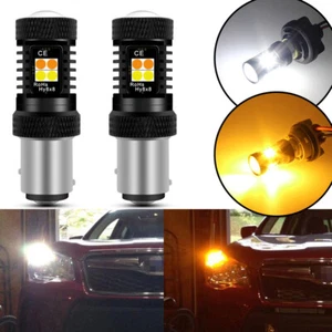 For Subaru Impreza 2009-2011 Switchback Amber White LED Turn Signal Light Bulbs - Picture 1 of 9