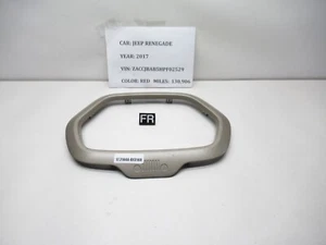 2016-2017 Jeep Renegade Front Right Door Panel Speaker Bezel Trim 735584957 OEM - Picture 1 of 5