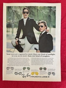 Vintage 1978 Ray Ban Sunglasses By Bausch & Lomb Print Ad - Picture 1 of 2