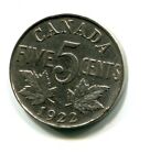 1922 Canada 5 Cent Coin  (L3-25)