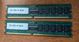 SUN 2GB Kit (2x 1 GB) PC-2700R CL2.5 184-polig 370-7973-01 1RX4 DDR 333 ECC REG - Bild 1 von 1