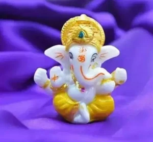 Ganesha Ganesh Ganpati Hindu GOD Resin Mini Statue Car Accessary Perfect Gift OM - Picture 1 of 9