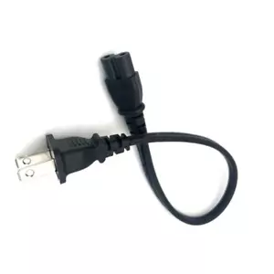 AC Power Cord Cable for PS3 SLIM SUPER SLIM PS4 PS5 BRAND NEW 1' - Picture 1 of 1