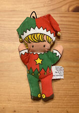 Vtg 1977 Joan Walsh Anglund POCKET DOLL Stuffed Plush RARE Christmas Ornament!