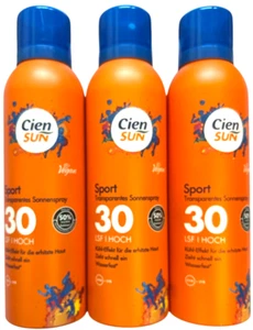 Cien Sun Sonnenspray Sport Transparentes LSF 30 Hoch (3x200ml) - Bild 1 von 2