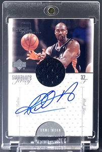 Karl Malone 2000-01 Upper Deck Pros Prospects #GR SP Auto Signature Jerseys Jazz - Picture 1 of 2