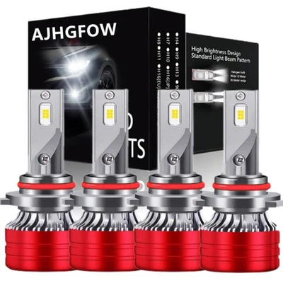 For Oldsmobile Cutlass Ciera 1987-1996 4pcs LED Bulbs Headlight Conversion Kit - Image 1 of 4