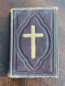 1872 Schwedischer Psalmgebackener Psalm Davids Miniatur Theologie Hymnen Andachtsbuch - Bild 1 von 10
