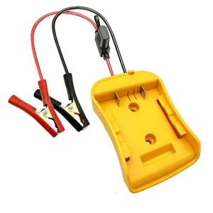 2FT 8AWG Car For Jumper Cable Clamp with Adapter for Dewalt 20V Battery System - Picture 1 of 7