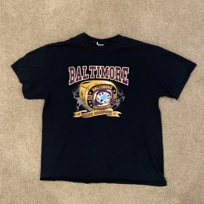 Camiseta de los Baltimore Ravens Super Bowl para hombre anillo de campeones grande 2013 Foto 1 de 4