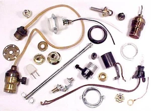 Licht Lampe Teile 25 Stück Kappe Finial Night Lite Fassung Schalter Stecker Ring Schleife Pfosten - Bild 1 von 10