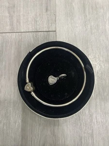 Pandora A Mother’s Love Armreif Herz Armband Charm Set Größe 21 Sterlingsilber - Bild 1 von 9
