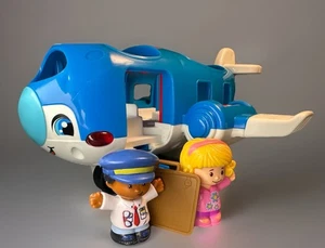 Little People Travel Together Avión con Piloto Kurt y Emma Figura Avión Jugar - Imagen 1 de 24