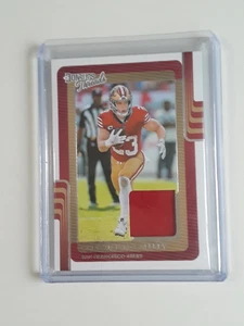 2025 DONRUSS THREADS CHRISTIAN MCCAFFREY RELIC JERSEY CARD-49ERDTH-CMY - Picture 1 of 1