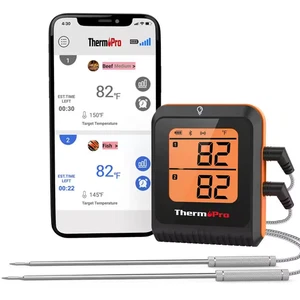 650 Ft. Bluetooth Meat Thermometer (Ios/Android) Wireless Grill Thermometer - Picture 1 of 9