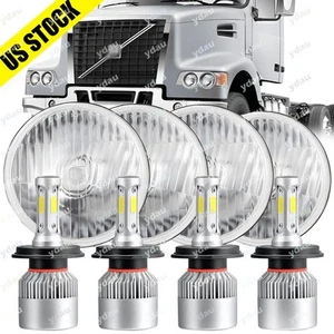 5-3/4" 5.75 Inch Fits Volvo VHD 2001-2019 LED Headlight Hi-Lo Sealed Beam - Picture 1 of 16