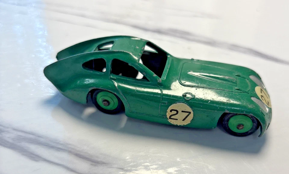 Coche fundido a presión verde Meccano Inglaterra años 50 Dinky Toys Bristol 450 #163 vintage Foto 1 de 4