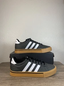 Size 10-Adidas Daily 4.0 Black Cloud White Gum Mens Shoes IF4492 NEW - Picture 1 of 5