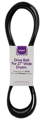Smart Choice Drive Belt for Most 27” Wide Whirlpool Dryers [N] - Изображение 1 из 4