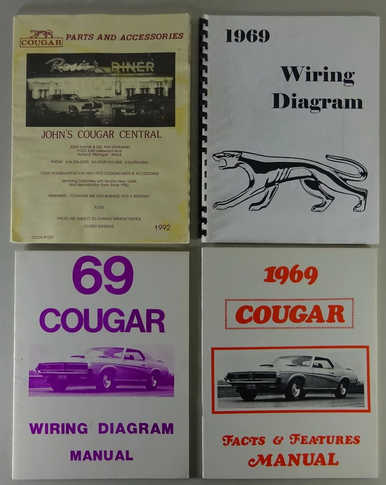 Manuali/Officina Manuale/Wiring Diagram Mercury Cougar Modelyear 1969 - Immagine 1 di 4