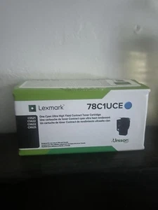 Lexmark 78C1UCE Cyan Ultra-High Yield Toner Cartridge - Photo 1/1