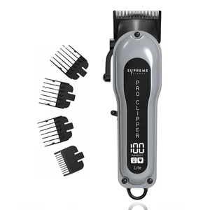 Supreme Trimmer Pro Clipper Lite mit verblassender Klinge, Kamm & Schere | STC5000 grau - Bild 1 von 9