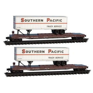 Micro-Trains N 98302280 Southern Pacific Truck Service 57' TOFC Flat Car Set - Picture 1 of 3
