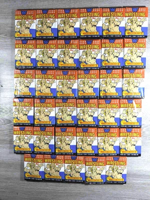1987 Topps WWF Wrestling Wrestlemania III Wax Pack Trading Cards Lot Of 35 packs - Image 1 of 3