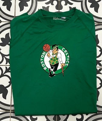 Boston Celtics Combine Heatgear Under Armour Loose NBA Basketball Shirt Medium - Image 1 of 4
