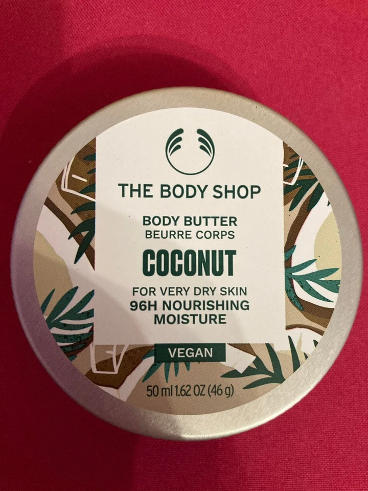 THE BODY SHOP Coconut Body Butter, Travel 1.62 Oz 96H Nourishing Moisture VEGAN - Image 1 of 1