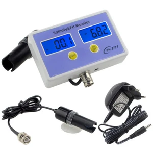 Misuratore di salinità digitale e pH tester monitor salinità e pH per acquario spedizione gratuita - Foto 1 di 11