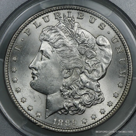 PCGS MS63 1889 MORGAN SILVER DOLLAR $1    (BC67) Cover