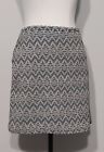 Esprit Black, White & Grey Aztec Skirt Size 10 Side Pockets