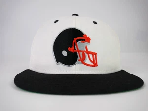 De colección Años 90 Nuevo Cleveland Browns Snapback Gorra Reverso Casco Logo RARO NFL - Imagen 1 de 17