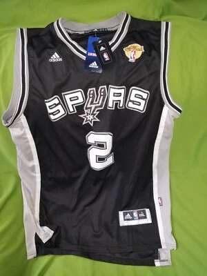 Camiseta Kawhi Leonard XXL San Antonino Spurs #2 Adidas The Finals Patch nova com etiquetas - Imagem 1 de 4