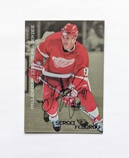 1999-00 ITG Be A Player Millennium Signature Series Sergei Fedorov Autograph