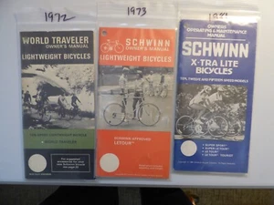 Schwinn Owners Manuals **LOOK NEW** 1972, 1973, 1981 - Picture 1 of 2